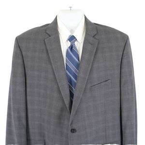 Joseph Abboud Wool Gray 2 Button Blazer 48L Tagged 50L‎